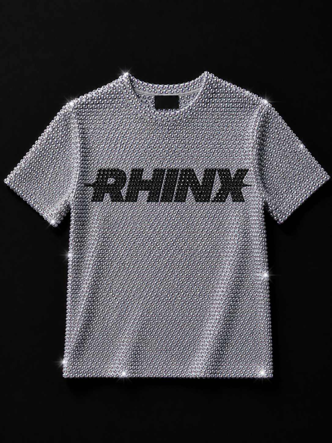 Custom All-Over Rhinestone T-Shirt