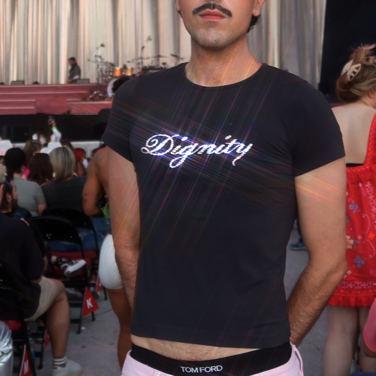 Dignity Rhinestoned T-shirt