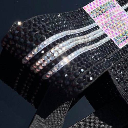 Black Rhinestoned Jock
