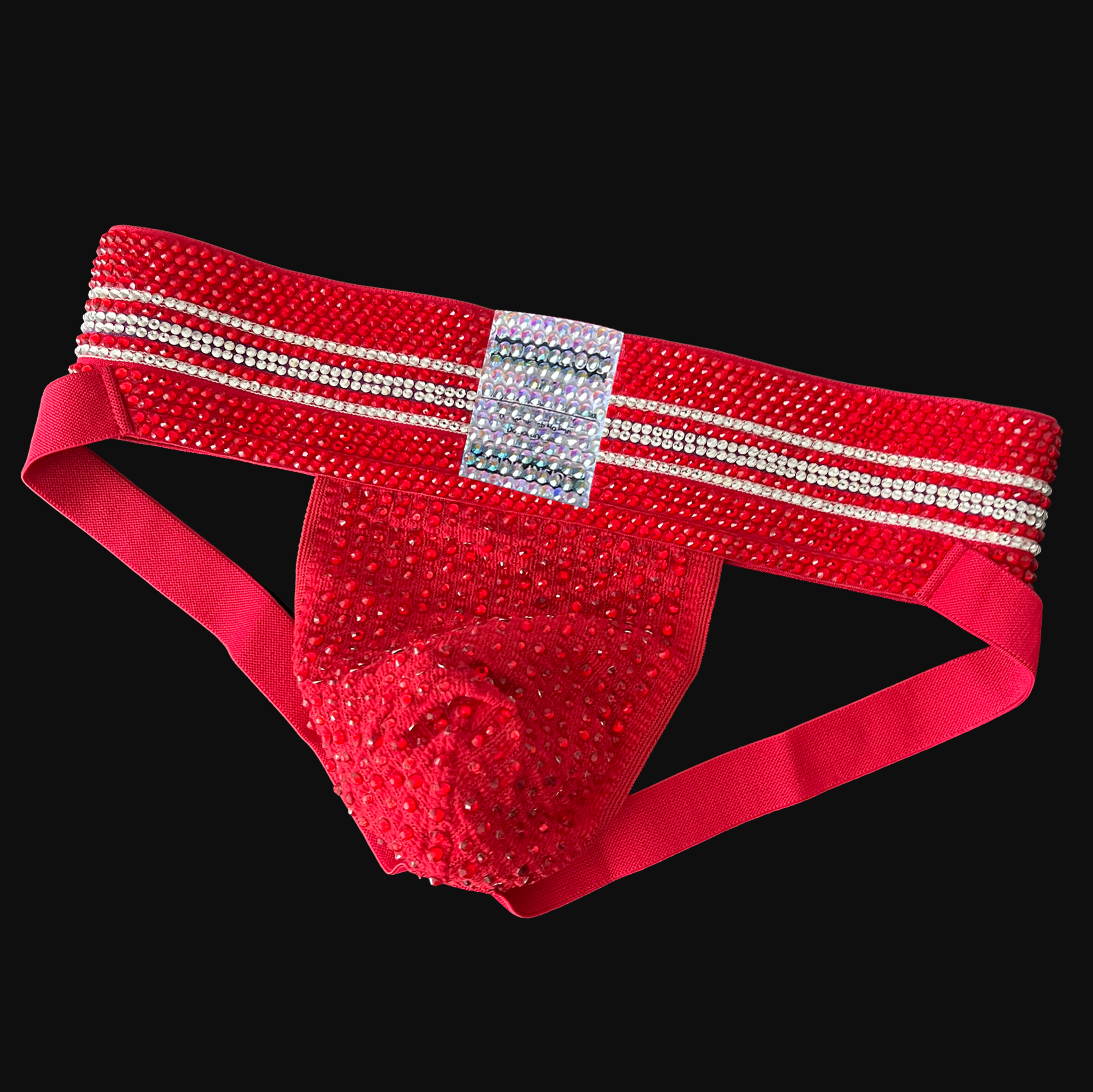 Red Rhinestoned Jock
