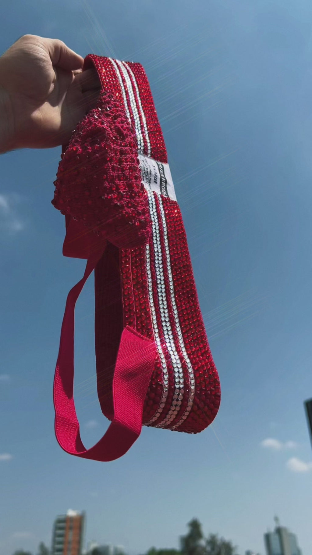 Red Rhinestoned Jock